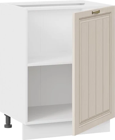 Изображение товара Шкаф-стол кухонный ТриЯ Лина 1Н6 с одной дверью (белый/крем)