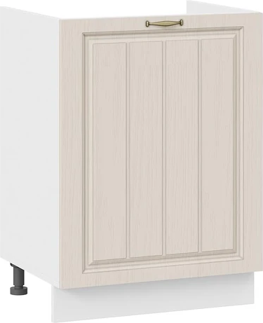 Изображение товара Шкаф под мойку ТриЯ Лина 1Н6М с одной дверью (белый/крем)