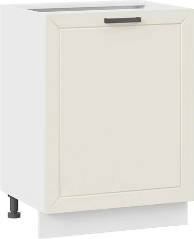 Изображение товара Шкаф-стол кухонный ТриЯ Лорас 1Н6 с одной дверью (белый/холст брюле)