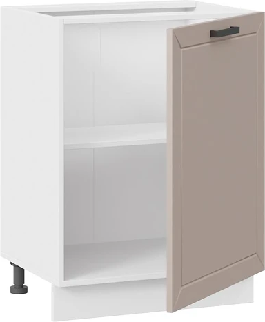 Изображение товара Шкаф-стол кухонный ТриЯ Лорас 1Н6 с одной дверью (белый/холст латте)
