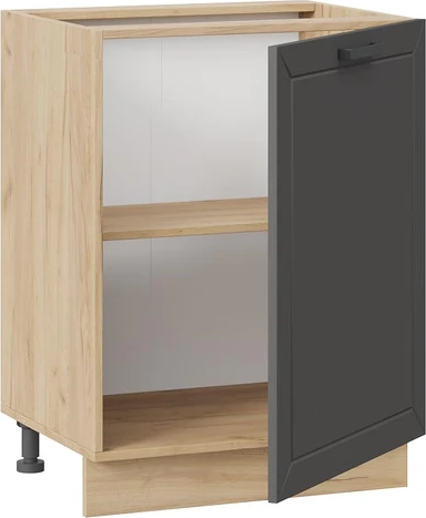 Изображение товара Шкаф-стол кухонный ТриЯ Лорас 1Н6 с одной дверью (дуб крафт золотой/холст вулкан)