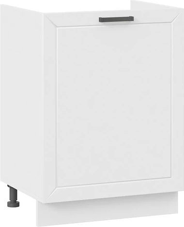 Изображение товара Шкаф под мойку ТриЯ Лорас 1Н6М с одной дверью (белый/холст белый)