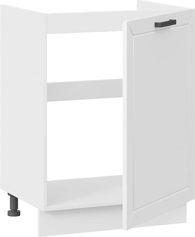 Изображение товара Шкаф под мойку ТриЯ Лорас 1Н6М с одной дверью (белый/холст белый)