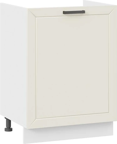 Изображение товара Шкаф под мойку ТриЯ Лорас 1Н6М с одной дверью (белый/холст брюле)