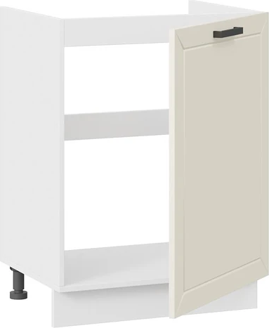 Изображение товара Шкаф под мойку ТриЯ Лорас 1Н6М с одной дверью (белый/холст брюле)