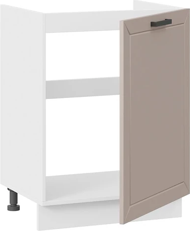 Изображение товара Шкаф под мойку ТриЯ Лорас 1Н6М с одной дверью (белый/холст латте)