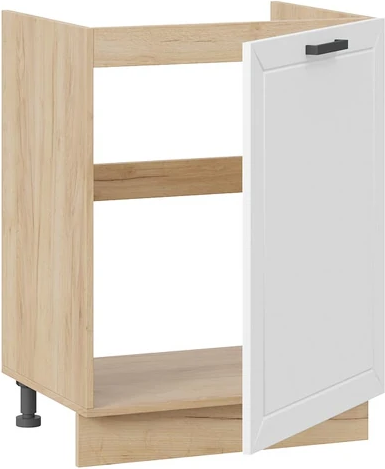 Изображение товара Шкаф под мойку ТриЯ Лорас 1Н6М с одной дверью (дуб крафт золотой/холст белый)