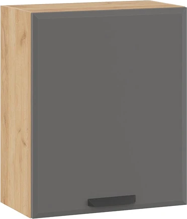 Изображение товара Шкаф навесной для кухни ТриЯ Тиана 1В6 с одной дверью (дуб крафт золотой/асфальт супермат)