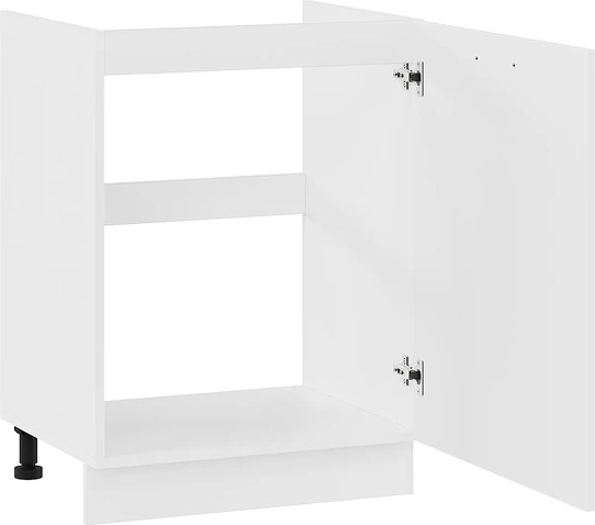 Изображение товара Шкаф под мойку ТриЯ Тиана 1Н6М с одной дверью (белый/белый супермат)