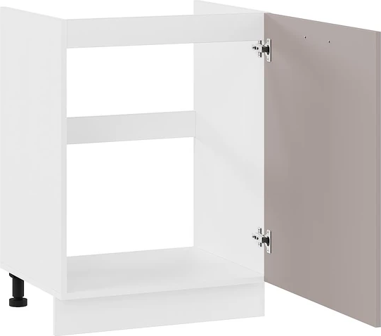 Изображение товара Шкаф под мойку ТриЯ Тиана 1Н6М с одной дверью (белый/мокко супермат)