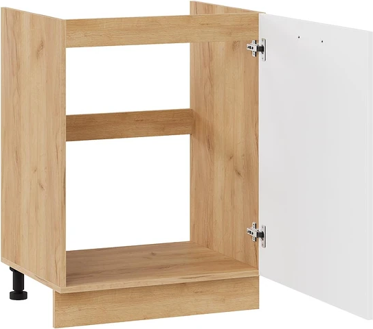 Изображение товара Шкаф под мойку ТриЯ Тиана 1Н6М с одной дверью (дуб крафт золотой/белый супермат)