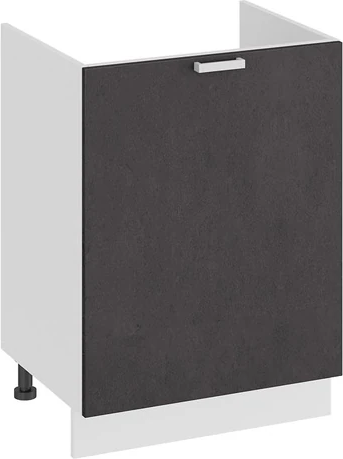 Изображение товара Шкаф под мойку ТриЯ Гранита 1Н6М с одной дверью (белый/бетон графит)