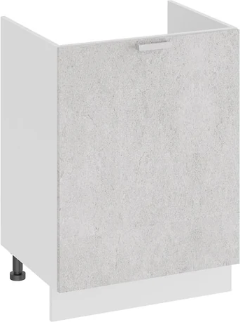 Изображение товара Шкаф под мойку ТриЯ Гранита 1Н6М с одной дверью (белый/бетон снежный)