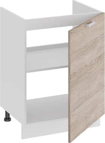 Изображение товара Шкаф под мойку ТриЯ Гранита 1Н6М с одной дверью (белый/дуб сонома)