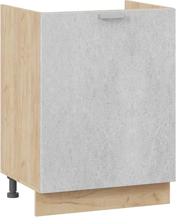 Изображение товара Шкаф под мойку ТриЯ Гранита 1Н6М с одной дверью (дуб крафт золотой/бетон снежный)