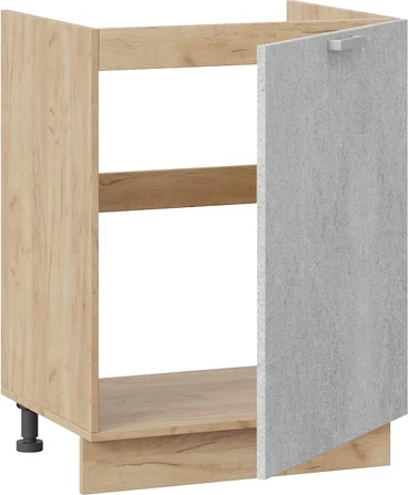Изображение товара Шкаф под мойку ТриЯ Гранита 1Н6М с одной дверью (дуб крафт золотой/бетон снежный)