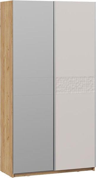 Изображение товара Шкаф-купе ТриЯ Оскар Скания Т2 1200 / 268581 (ручка серебро/дуб крафт золотой/кашемир/кашемир сатин)