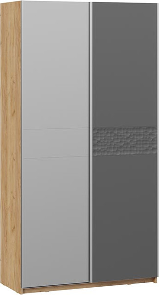 Изображение товара Шкаф-купе ТриЯ Оскар Скания Т2 1200 / 268582 (ручка серебро/дуб крафт золотой/серый графит/графит матовый)