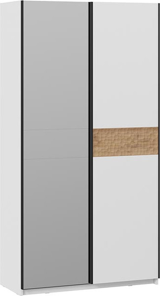 Изображение товара Шкаф-купе ТриЯ Оскар Скания Т2 1200 / 268589 (ручка черная/белый снег/белый снег/дуб тортугга)