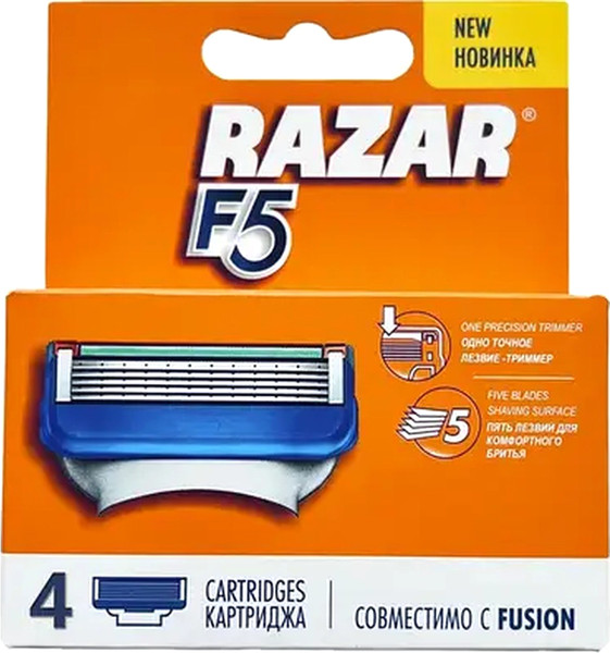 Изображение товара Набор сменных кассет Razar F5 (4шт)