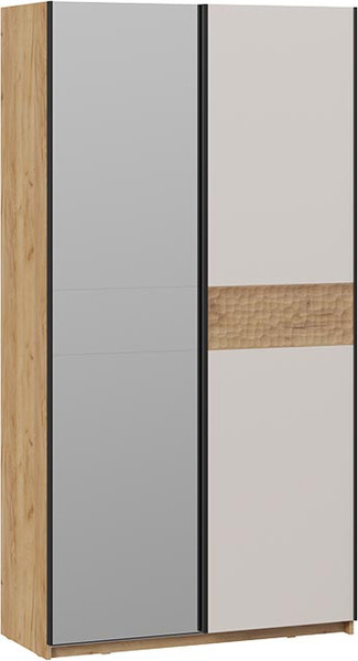 Изображение товара Шкаф-купе ТриЯ Оскар Скания Т2 1200 / 268592 (ручка черная/дуб крафт золотой/кашемир/дуб тортугга)