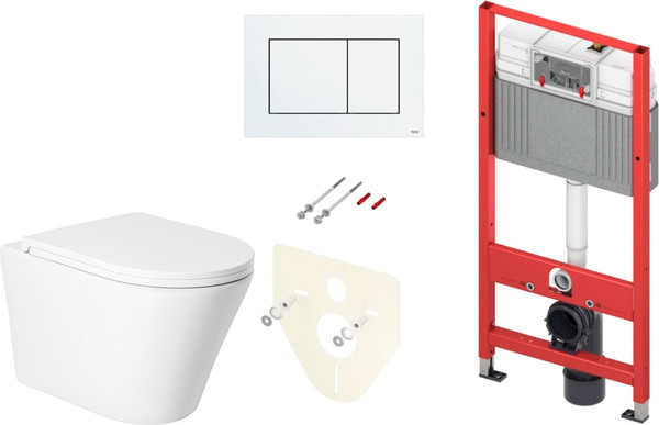 Изображение товара Унитаз подвесной с инсталляцией Saniteco KW-9005W + TECE Kit 9400413