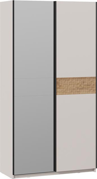 Изображение товара Шкаф-купе ТриЯ Оскар Скания Т2 1200 / 268596 (ручка черная/кашемир/кашемир/дуб тортугга)