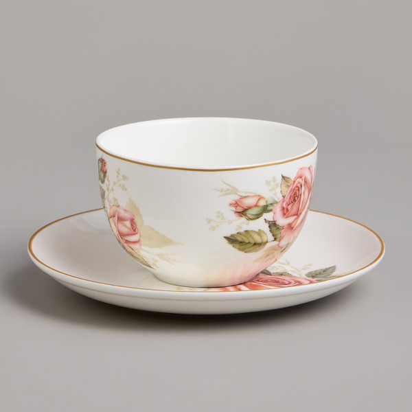 Изображение товара Чашка с блюдцем Lefard Корейская роза 590-678