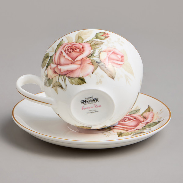 Изображение товара Чашка с блюдцем Lefard Корейская роза 590-678