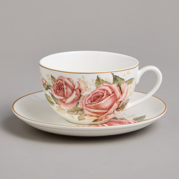 Изображение товара Чашка с блюдцем Lefard Корейская роза 590-678