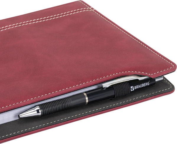 Изображение товара Ежедневник Brauberg Perfect / 116616 (80л, бордовый)