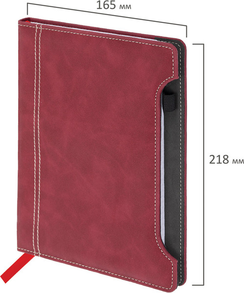 Изображение товара Ежедневник Brauberg Perfect / 116616 (80л, бордовый)