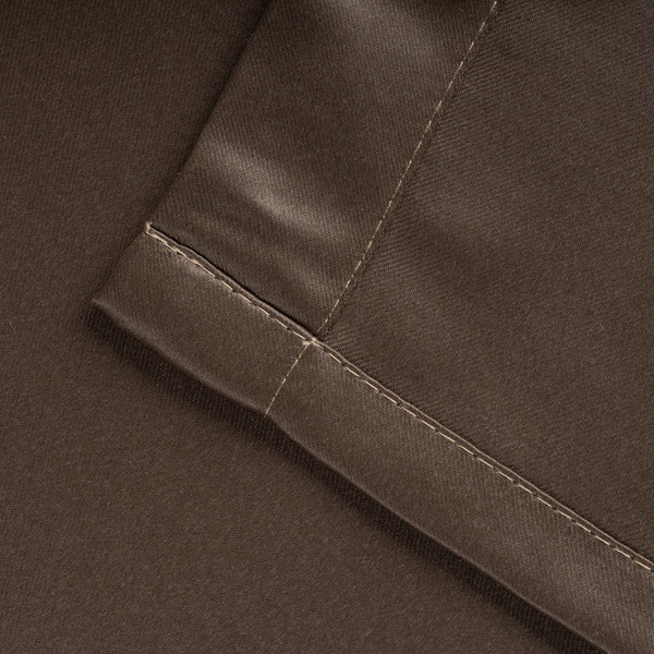 Изображение товара Комплект штор Mio Tesoro Blackout 150x270 + Гардина Soft Lines 306 400х270 (коричневый/белый лен)