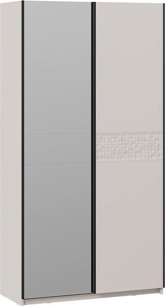 Изображение товара Шкаф-купе ТриЯ Оскар Скания Т2 1200 / 268597 (ручка черная/кашемир/кашемир/кашемир сатин)
