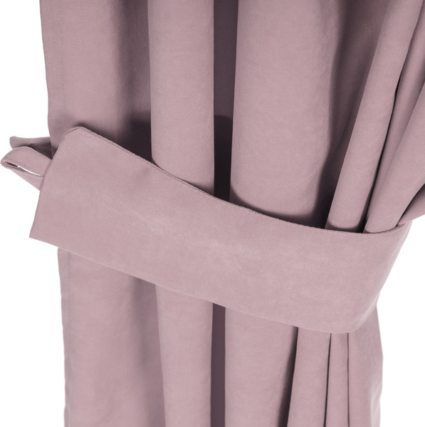 Изображение товара Комплект штор Mio Tesoro Canvas 150x270 + Гардина Soft Lines 306 400х270 (сушеная роза/белый лен)