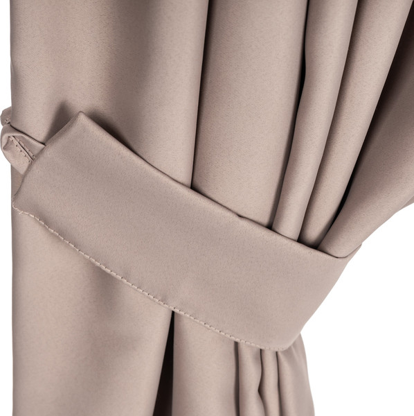 Изображение товара Комплект штор Mio Tesoro Blackout 150x270 + Гардина Soft Lines 306 400х270 (капучино/белый лен)