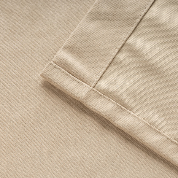 Изображение товара Комплект штор Mio Tesoro Canvas 150x270 + Гардина Soft Lines 306 400х270 (бежевый/белый лен)