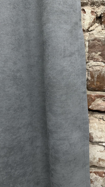 Изображение товара Комплект штор Mio Tesoro Velvet 150x250 + Гардина Soft Lines 306 400х250 (серый/белый лен)