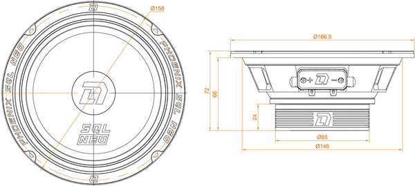 Изображение товара Среднечастотная АС DL Audio Phoenix SQL 165 Neo