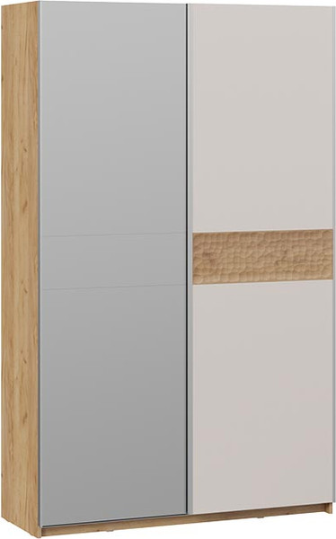 Изображение товара Шкаф-купе ТриЯ Оскар Скания Т2 1400 / 268646 (ручка серебро/дуб крафт золотой/кашемир/дуб тортугга)