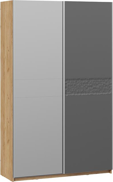 Изображение товара Шкаф-купе ТриЯ Оскар Скания Т2 1400 / 268648 (ручка серебро/дуб крафт золотой/серый графит/графит матовый)