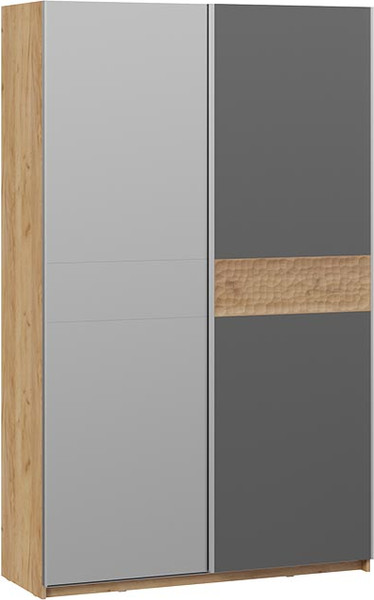 Изображение товара Шкаф-купе ТриЯ Оскар Скания Т2 1400 / 268649 (ручка серебро/дуб крафт золотой/серый графит/дуб тортугга)