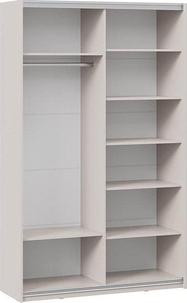 Изображение товара Шкаф-купе ТриЯ Оскар Скания Т2 1400 / 268650 (ручка серебро/кашемир/кашемир/дуб тортугга)