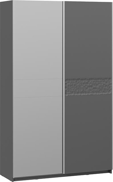 Изображение товара Шкаф-купе ТриЯ Оскар Скания Т2 1400 / 268652 (ручка серебро/серый графит/серый графит/графит матовый)