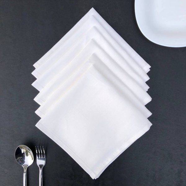 Изображение товара Набор сервировочных салфеток ОМурМебель 40x40 (6шт, белый)