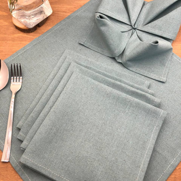 Изображение товара Набор сервировочных салфеток ОМурМебель 40x40 (6шт, синий)