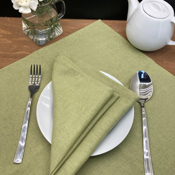 Изображение товара Набор сервировочных салфеток ОМурМебель 40x40 (6шт, зеленый)