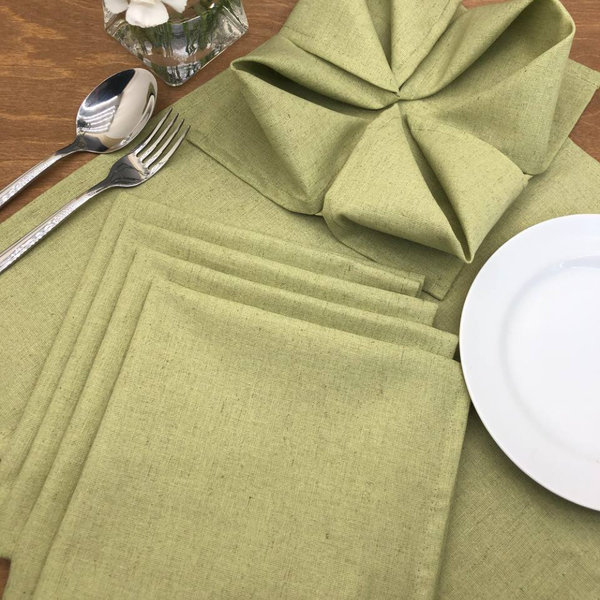 Изображение товара Набор сервировочных салфеток ОМурМебель 40x40 (6шт, зеленый)