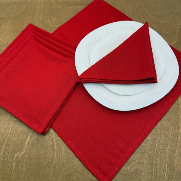 Изображение товара Набор сервировочных салфеток ОМурМебель 40x40 (6шт, красный)