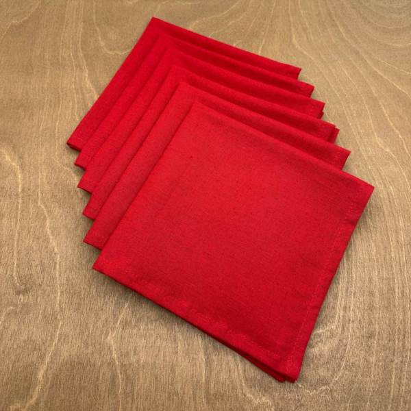 Изображение товара Набор сервировочных салфеток ОМурМебель 40x40 (6шт, красный)